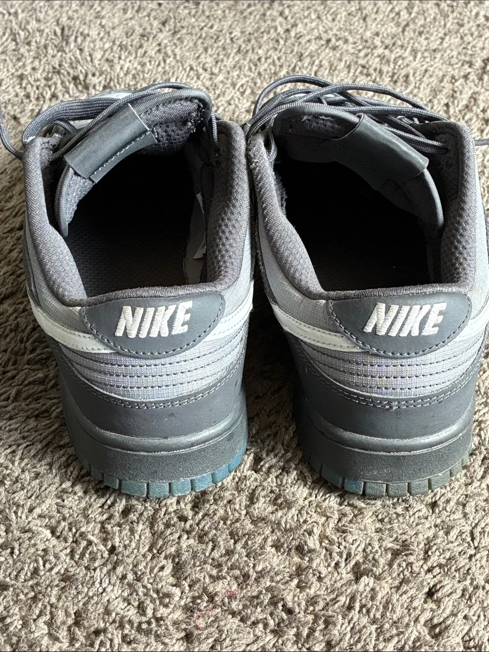 Nike Men’s Two-Tone Gray Low-Top Sneakers
